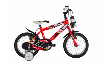 BICICLETTA BAMBINO MONTANA CICLO 16" BOLT 1V COLORE ROSSO CON ROTELLE